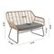 Manhattan Comfort Antibes 2.0 Steel Rattan 4-Piece Patio Conversation Set with Cushions in Grey OD-CV011-GY - alternate 7
